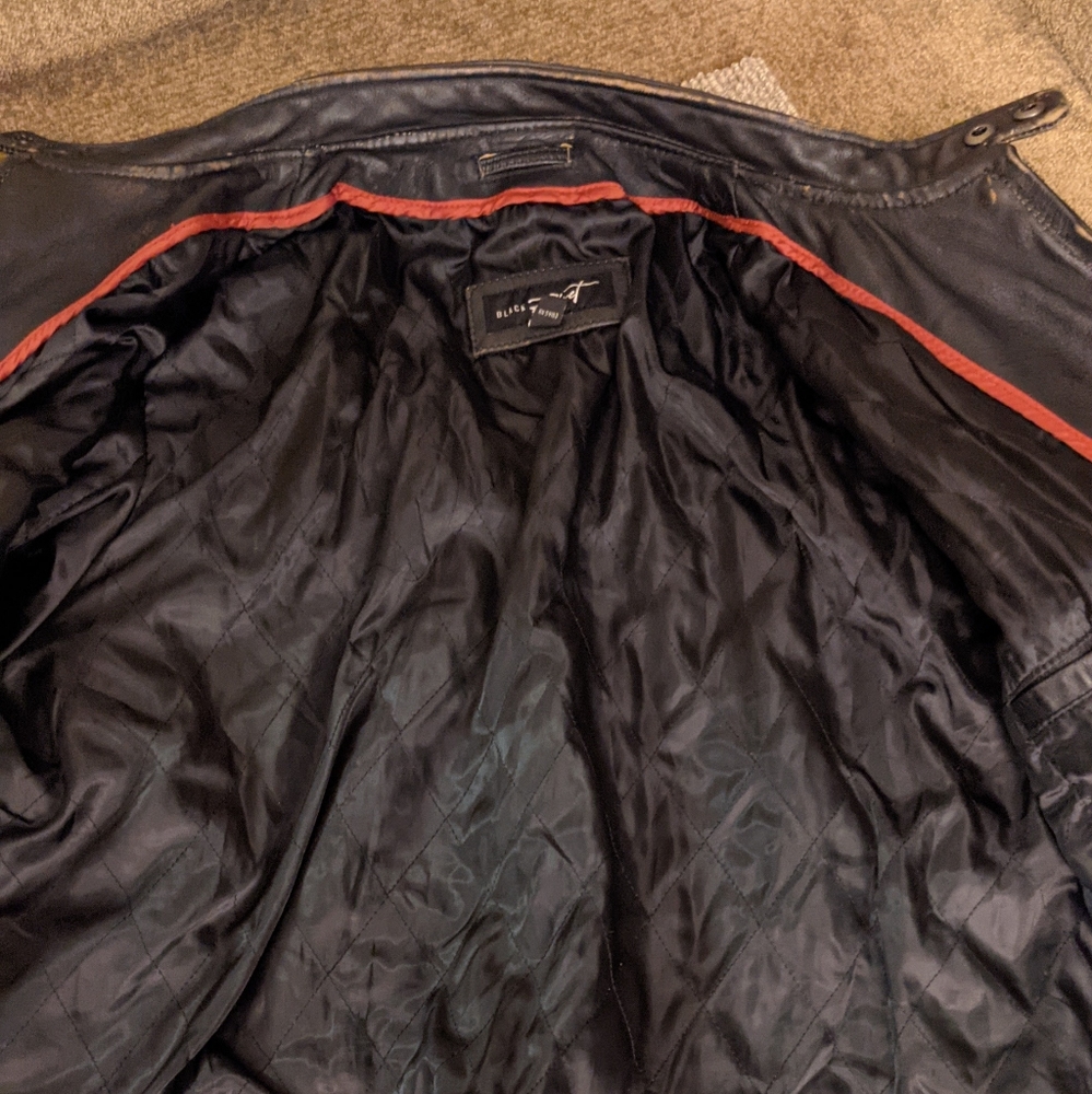 Leather Motorcycle Jacket - Picture 3 of 5